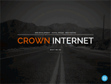 Tablet Screenshot of crowninternet.com